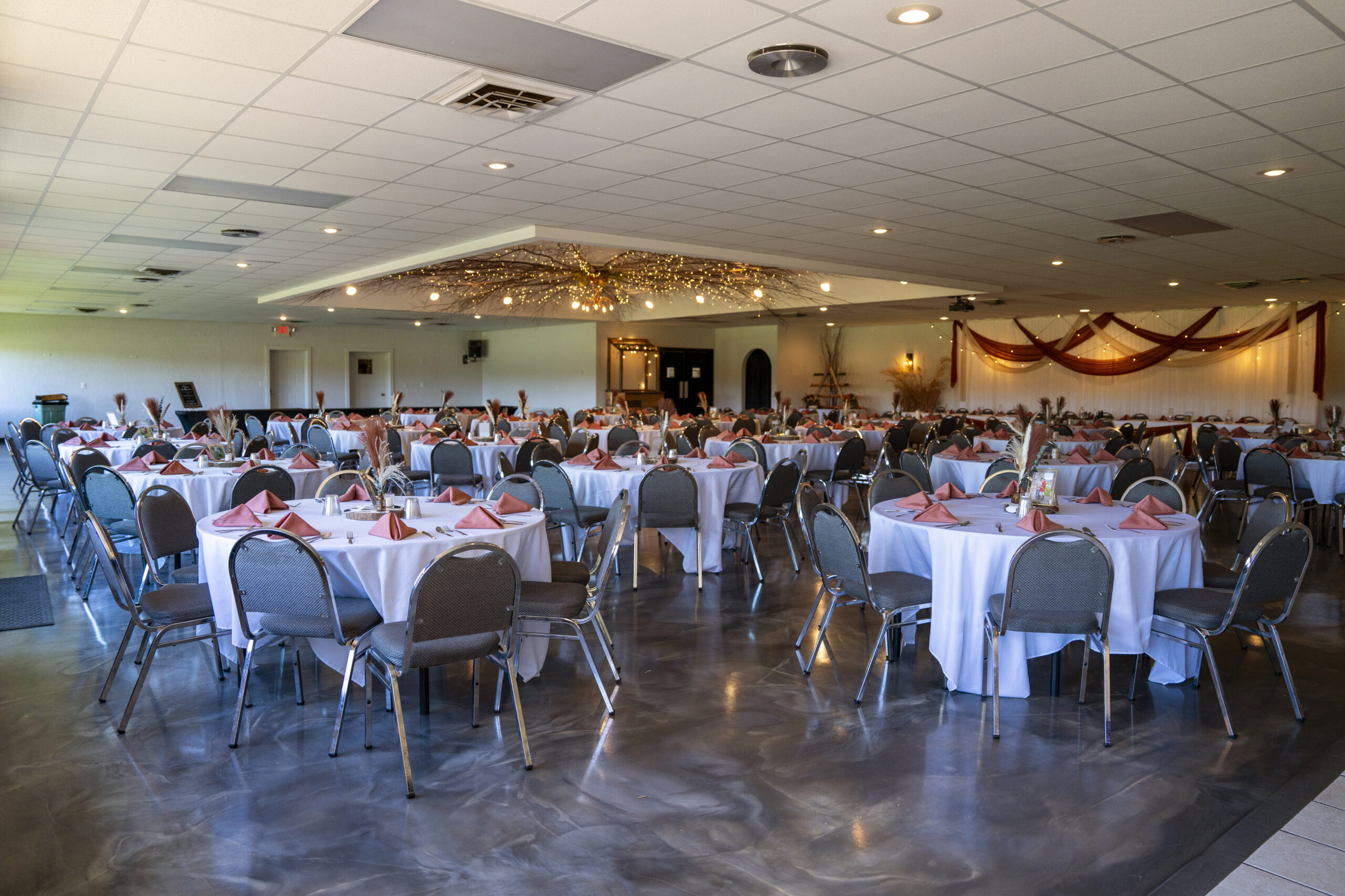 The wedding reception at The Bailiwick in Medford, WI.