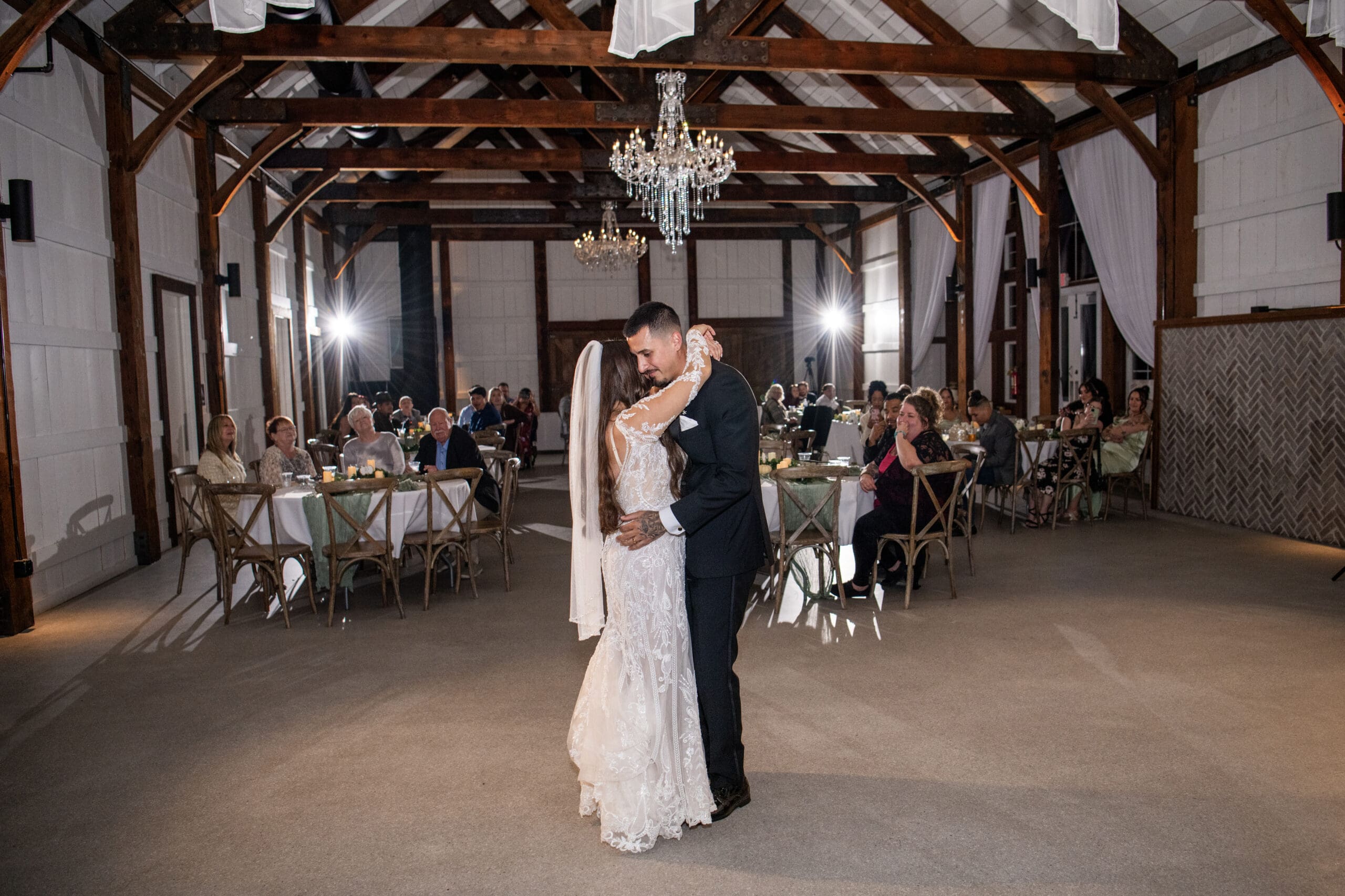 First dance as newlyweds at Lilac Acres wedding venue