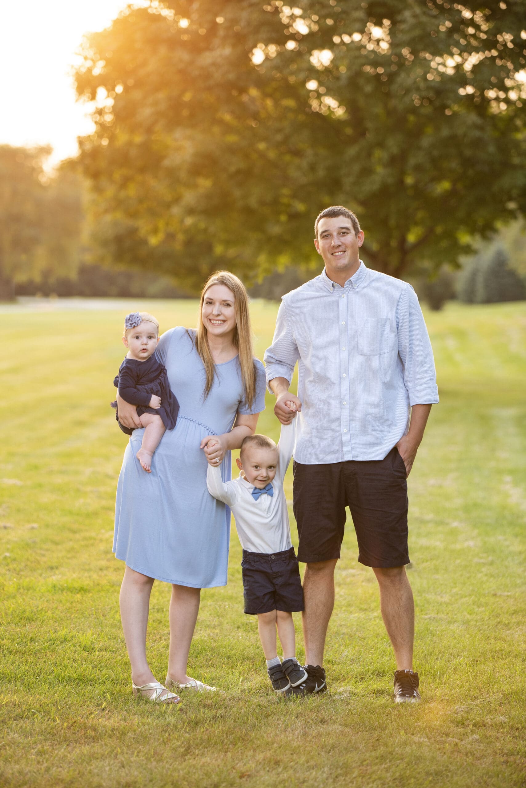 Outdoor Hartland family portrait.