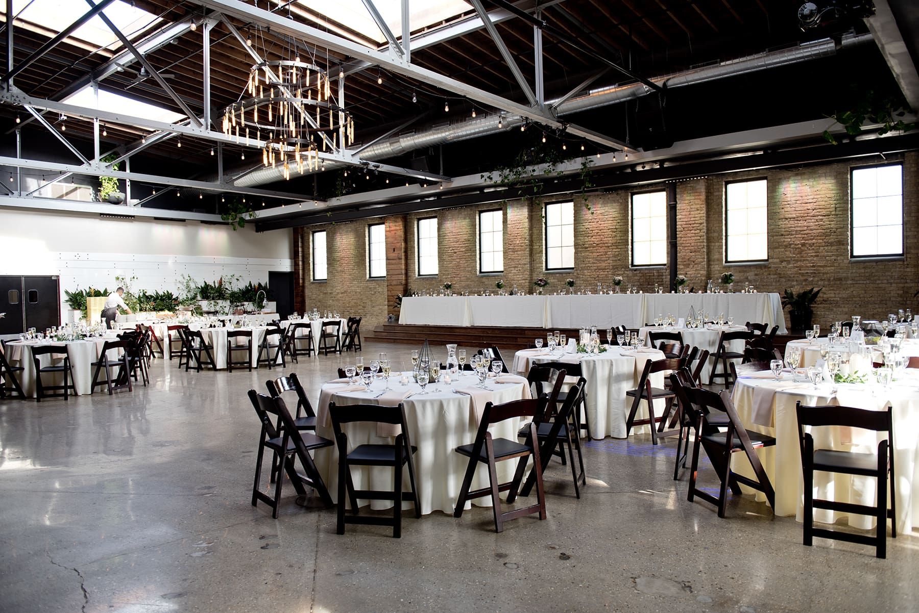 Elegant reception room at a wedding venue in Wisconsin